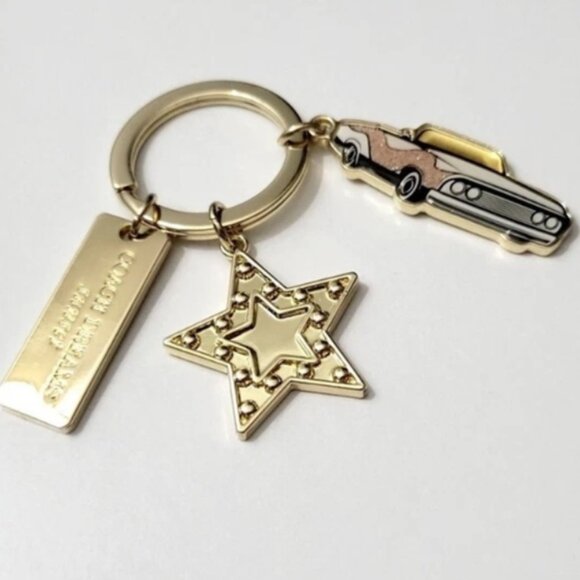 Coach Fragrance Coach Dreams Star Car Gold Tone Keychain NIP - Picture 3 of 4